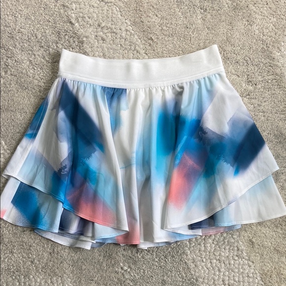 Lululemon Court Rival Skirt Baseline Wash Print Multi - Picture 5 of 16